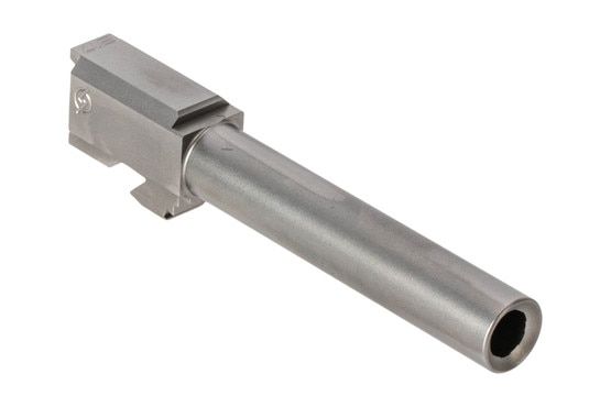 The Agency Arms Syndicate Glock 17 Barrel is machined from 416R stainless steel